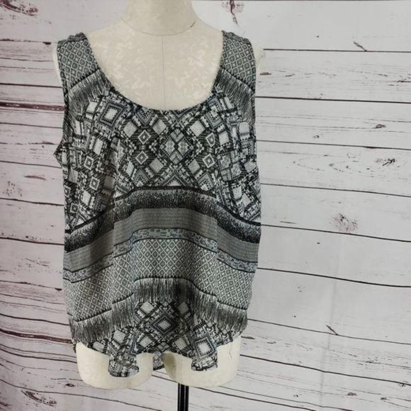 Live 4 Truth Black Sheer tribal‎ 1X Tank Top - Picture 2 of 7